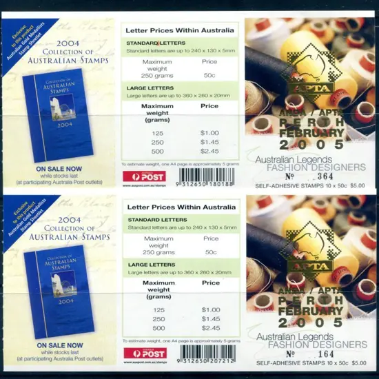 2005 $5 Savi & Zampatti Legends ovptd "ANDA/APTA ...