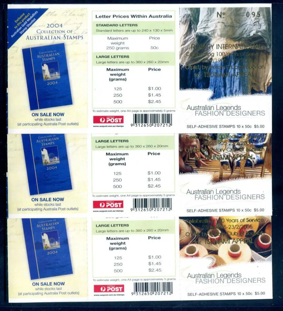 2005 $5 Legends set of 3 all ovptd "Rotary ... Image 1++