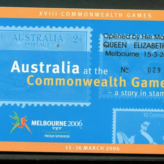2006 $10.95 Commonwealth Games ovptd "Opened by ...