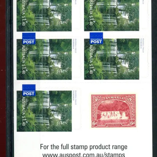 2008 $7 Russell Falls panes of 5 x $1.40 S/A Int ...