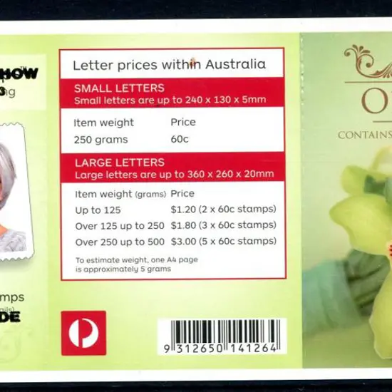 2013 $6 Orchid Greetings S/A with "APTA Melbourne ...