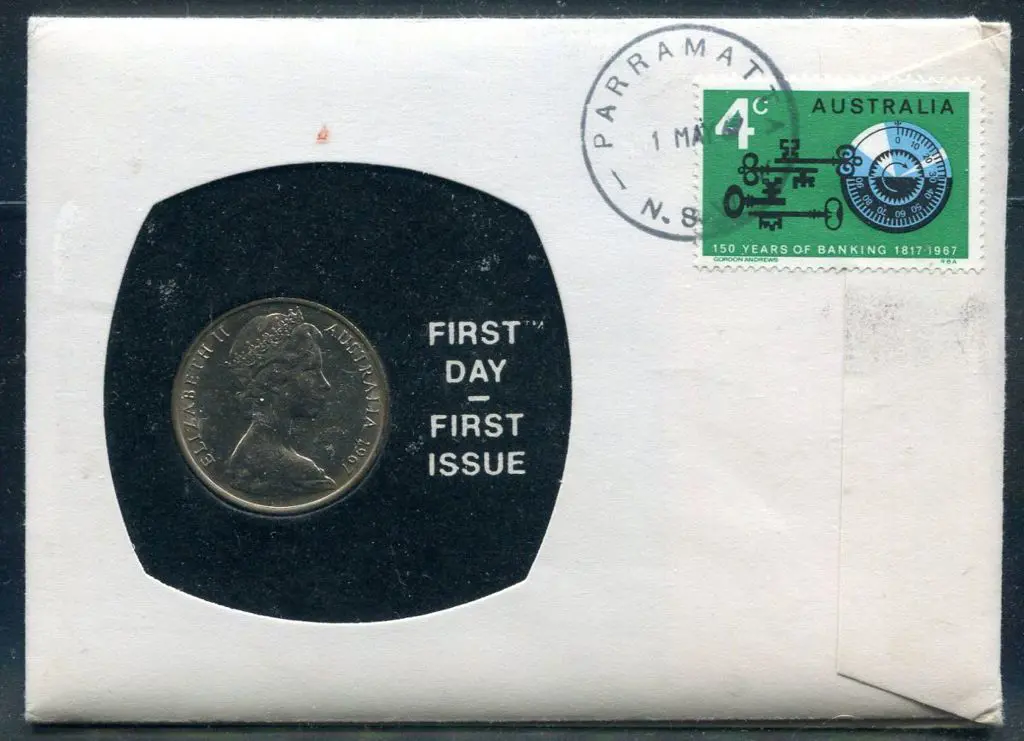 1967 (1st Mar) 4c Banking tied by neat Parramatta ... Image 1++