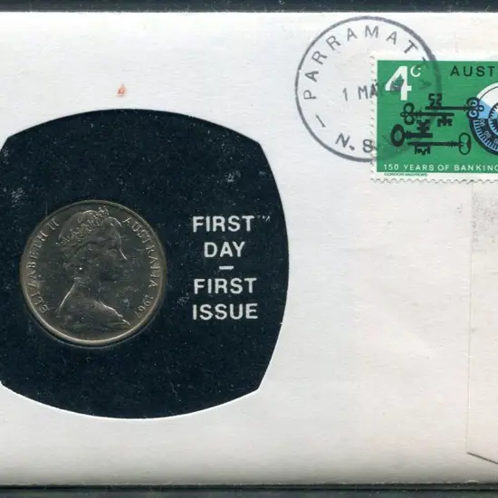 1967 (1st Mar) 4c Banking tied by neat Parramatta ...