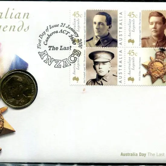 2000 (21st Jan) Australian Legends - ANZACS PNC ...