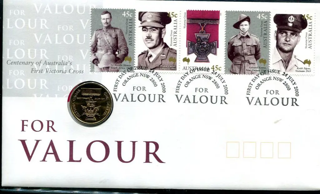 2000 (24th July) Victoria Cross - Valour $1 PNC ... Image 1++