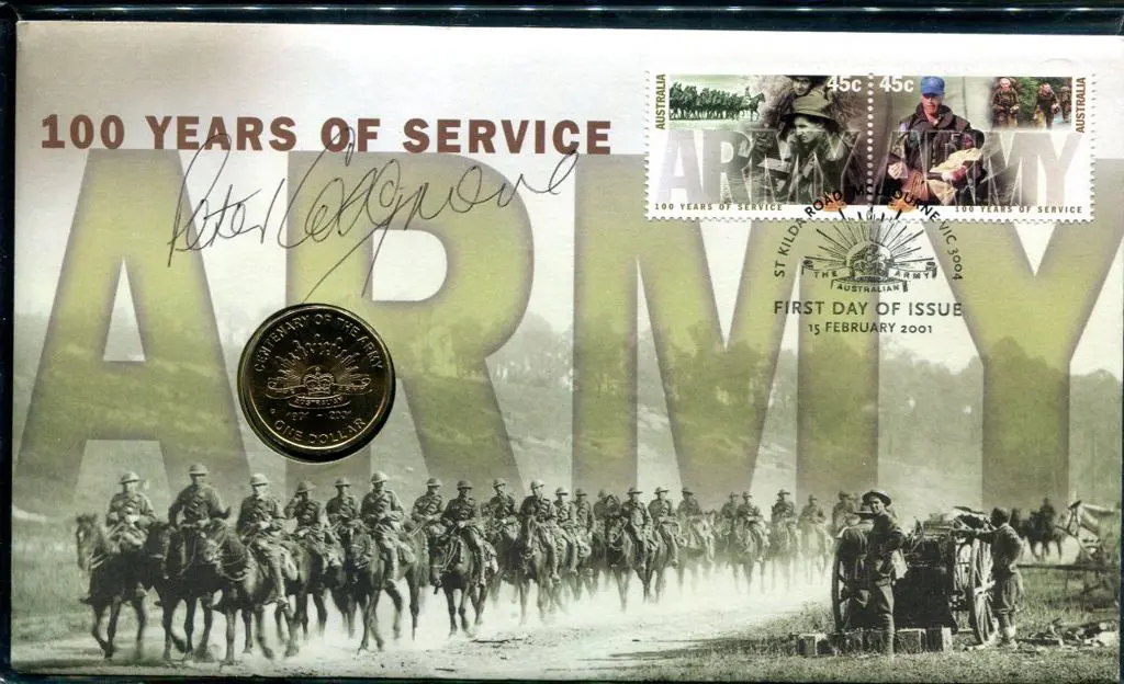 2001 (15th Feb) Army Centenary as above but signed ... Image 1++