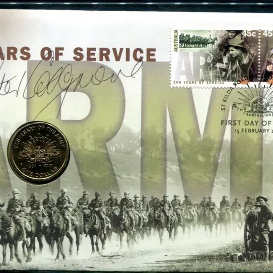 2001 (15th Feb) Army Centenary as above but signed ...