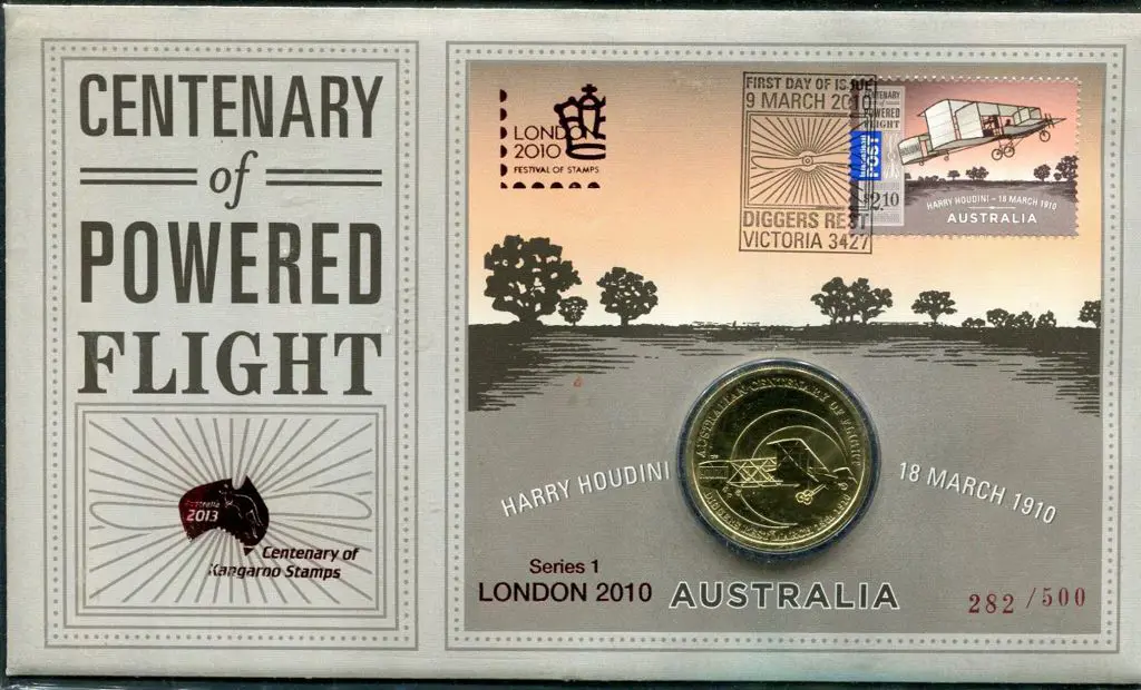2010 (9th Mar) Cent of Powered Flight ovptd ... Image 1++