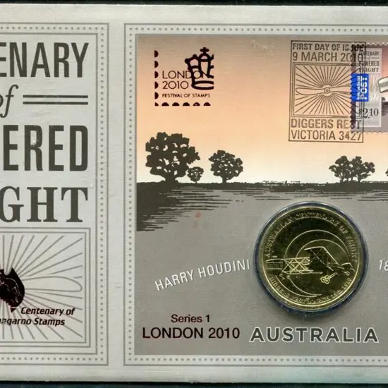 2010 (9th Mar) Cent of Powered Flight ovptd ...