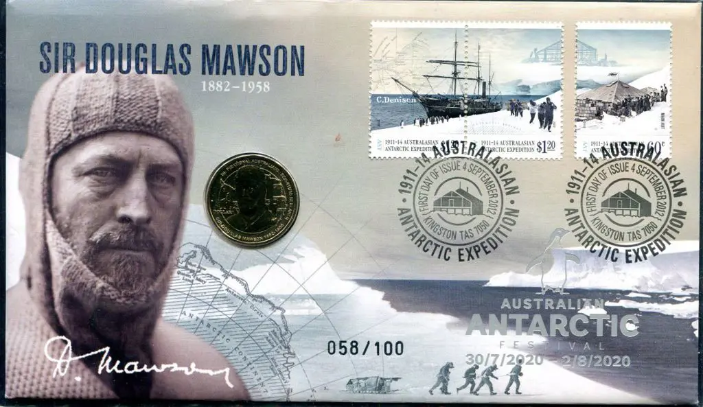 2012 (4th Sept) "Sir Douglas Mawson" $1 commem ... Image 1++