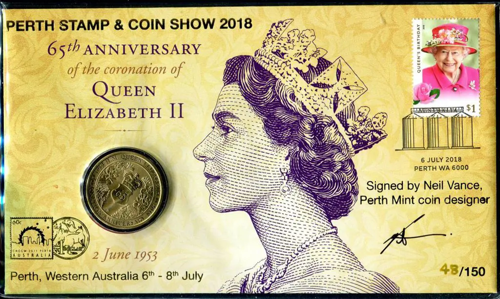 2018 (6th July) QEII 65th Coronation Anniv PNC ... Image 1++