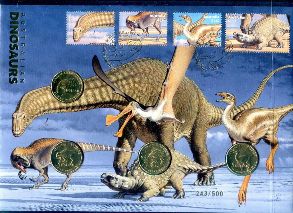 2022 (1st Nov) Aust Dinosaurs $1 pictorial coins x ... Image 1++