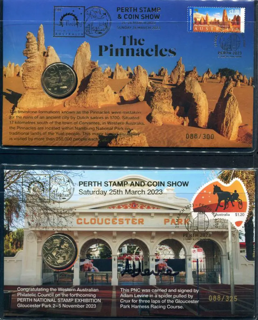 2023 (24th-26th Mar) Perth Stamp & Coin Show set ... Image 1++