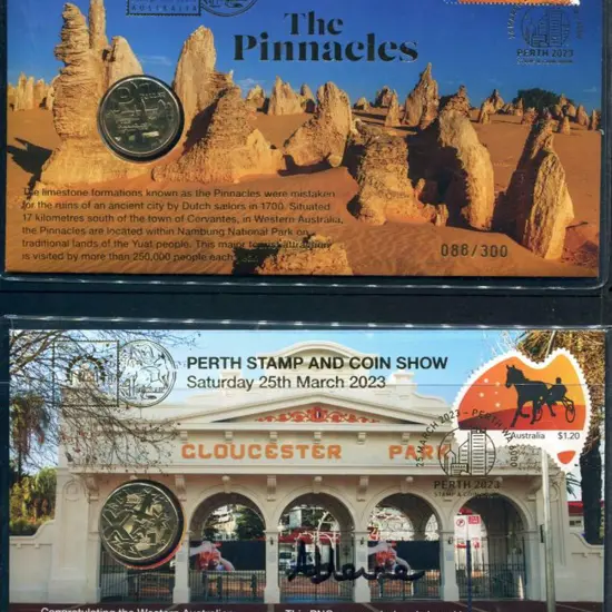 2023 (24th-26th Mar) Perth Stamp & Coin Show set ...
