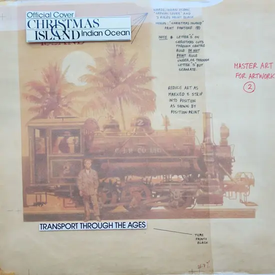 1990 "Transport Through the Ages" FDC hand painted ...