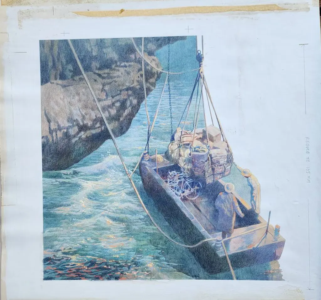 1990 "Transport Through the Ages" FDC hand painted ... Image 1++