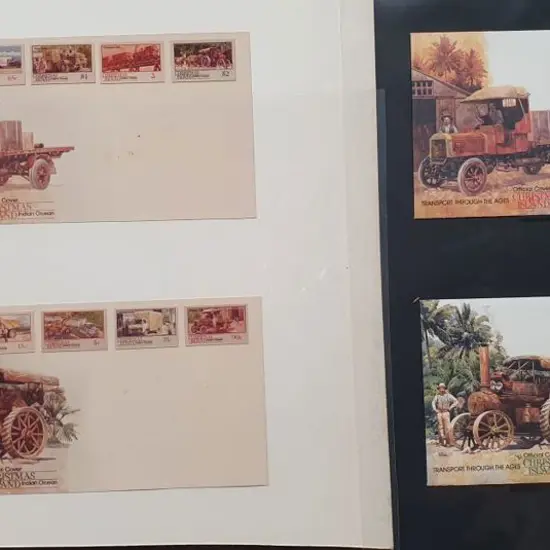 1990 "Transport Through the Ages" FDC colour ...