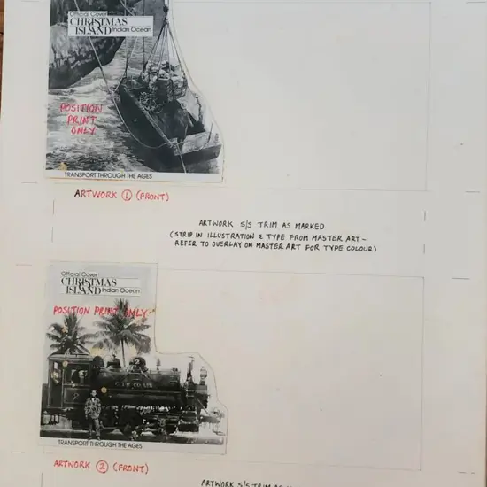 1990 Christmas Island Transport FDC env designs ...
