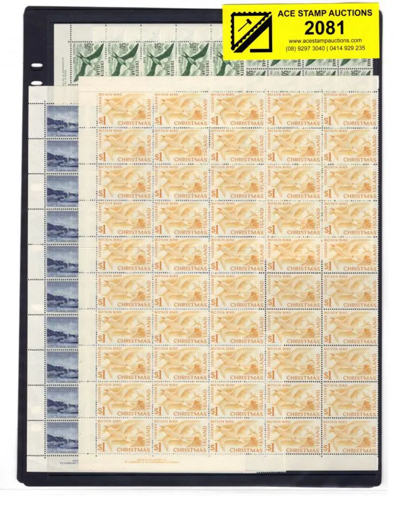 1963 2c to $1 Defins set of 10 in part sheets of ... Image 1++
