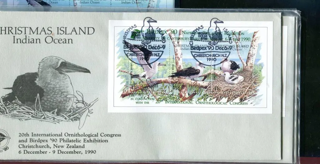 1990 "Birdpex '90" ovpt in green on Abbots Booby ... Image 1++