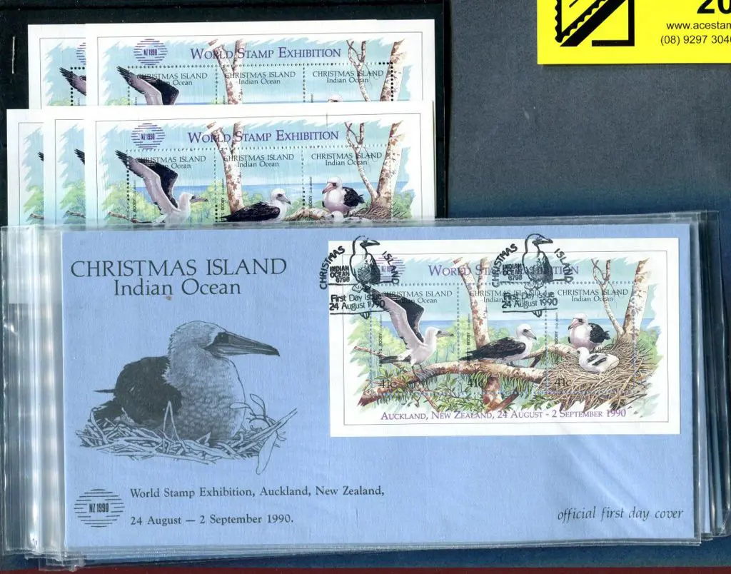 1990 "NZ 1990 World Stamp Exhibition Auckland NZ" ... Image 1++