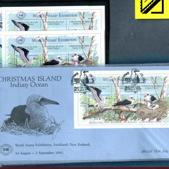 1990 "NZ 1990 World Stamp Exhibition Auckland NZ" ...