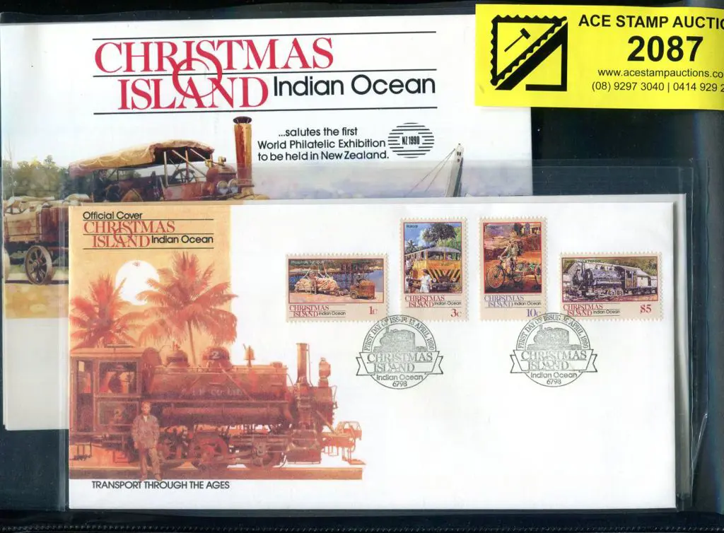 1990 1c to $5 "Transport through the Ages" sets of ... Image 1++