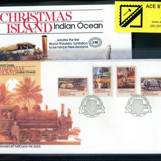 1990 1c to $5 "Transport through the Ages" sets of ...