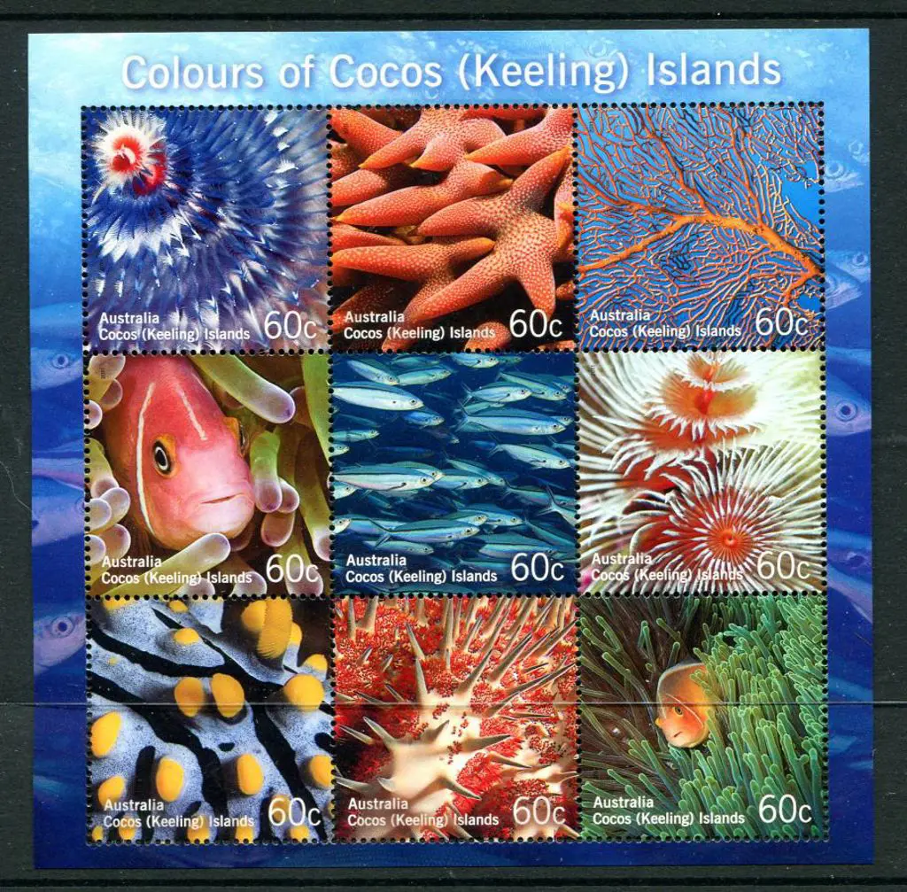 2011 "Colours of Cocos" embellished M/S that was ... Image 1++