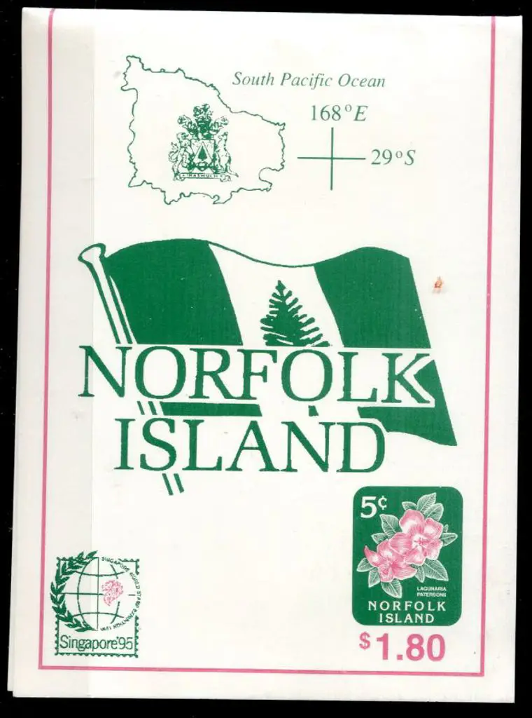 1995 $1.80 Flower booklet with "white flaw on ... Image 1++