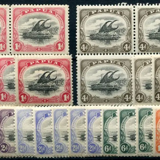 1907/10 1d x 3, 2d x 4, 2½d x 5, 6d x 3 & 1/- plus ...