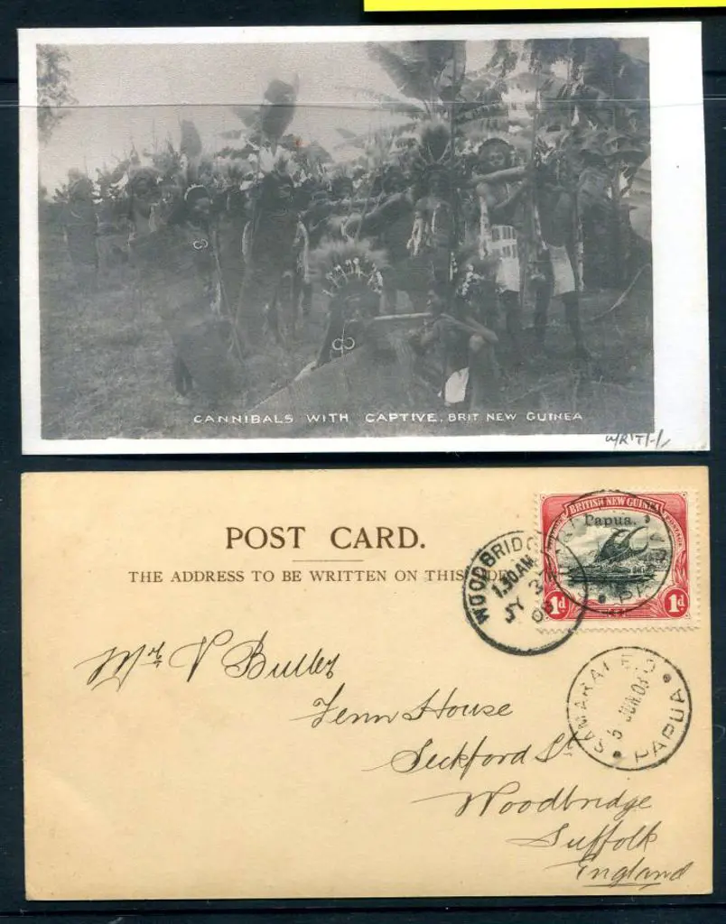 1908 (5th June) "Cannibals with Captive, Brit New ... Image 1++