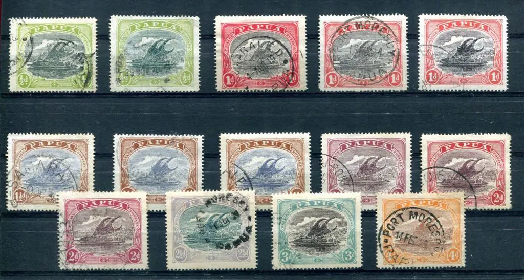 1916/31 bicolour Lakatois to 4d incl shades of ½d ... Image 1++
