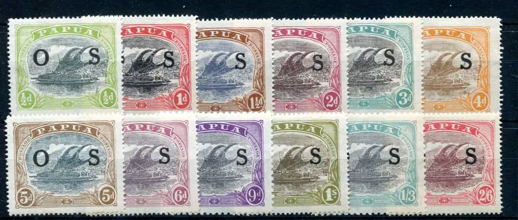 1931/32 Lakatoi "OS" set as above. Also MLH. SG ... Image 1++
