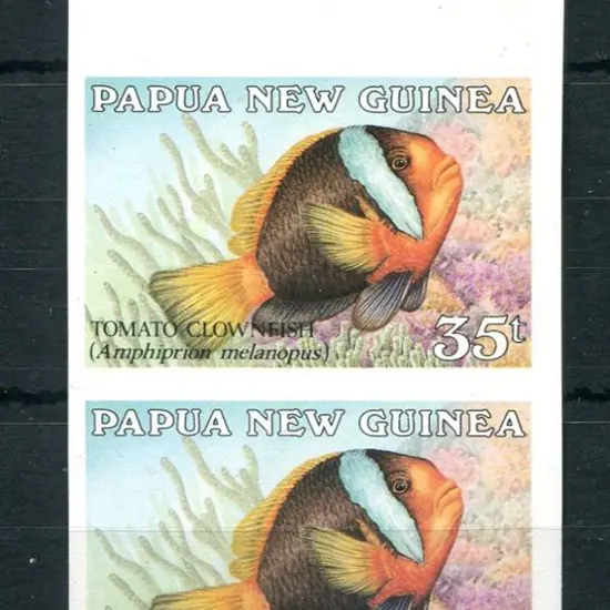 1987 35t Clownfish vert top selvedge pair ...
