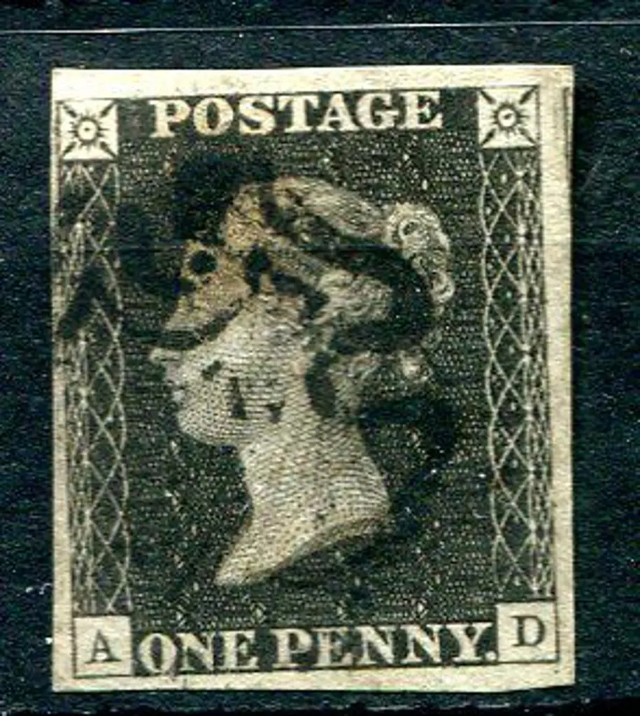 1840 1d black with close to large margins. Fine ... Image 1++