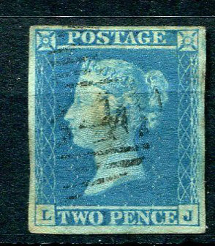 1841 2d pale blue with light BN "4". 4 clear & ... Image 1++