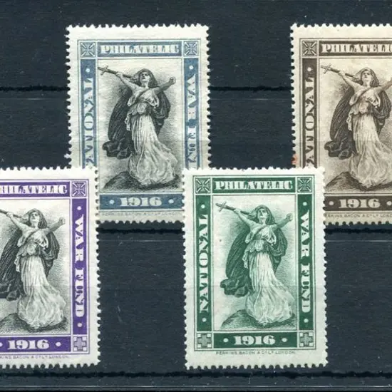 1916 National Philatelic War Fund cinderellas set ...