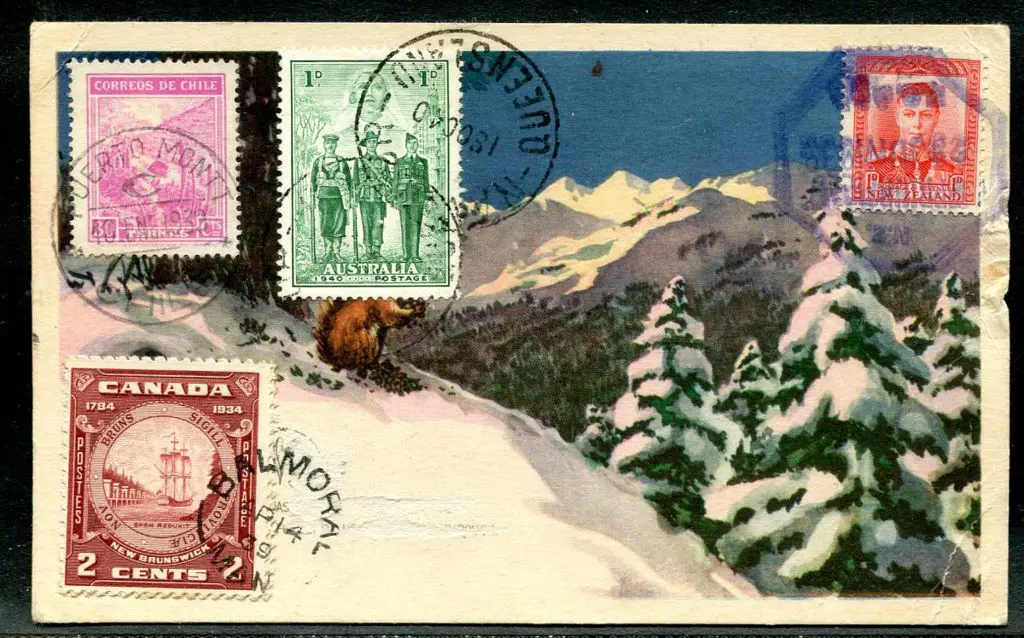 Canada 1939/40 Printed hand coloured postcard with ... Image 1++