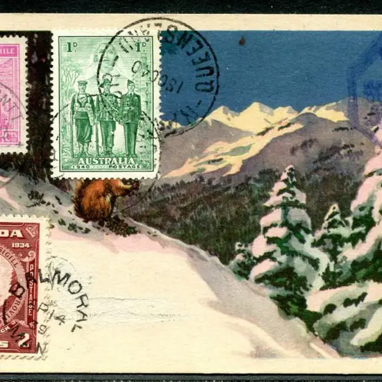 Canada 1939/40 Printed hand coloured postcard with ...