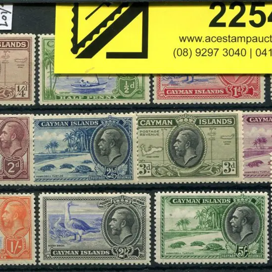 Cayman Is 1935 KGVI Pictorials set of 12 to 10/-. ...