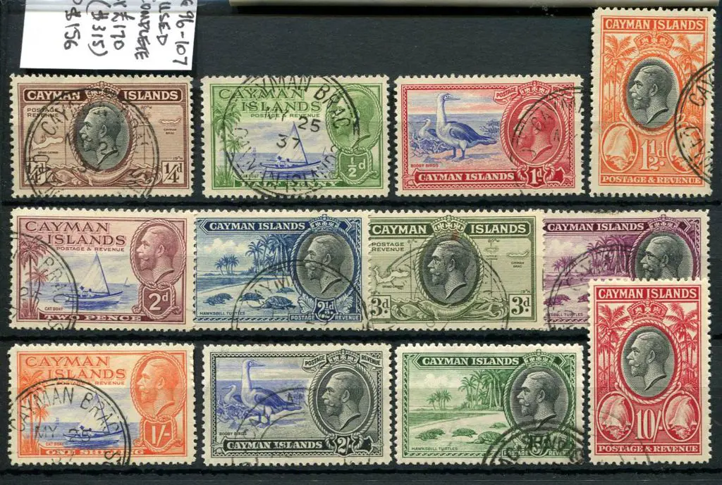 Cayman Is 1935 KGVI Pictorials as above but set is ... Image 1++