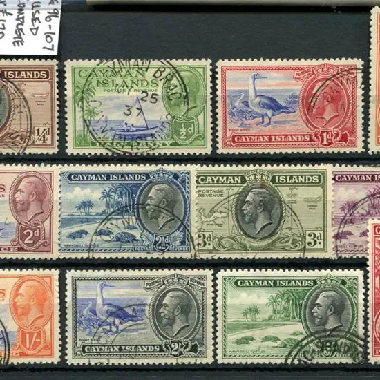 Cayman Is 1935 KGVI Pictorials as above but set is ...