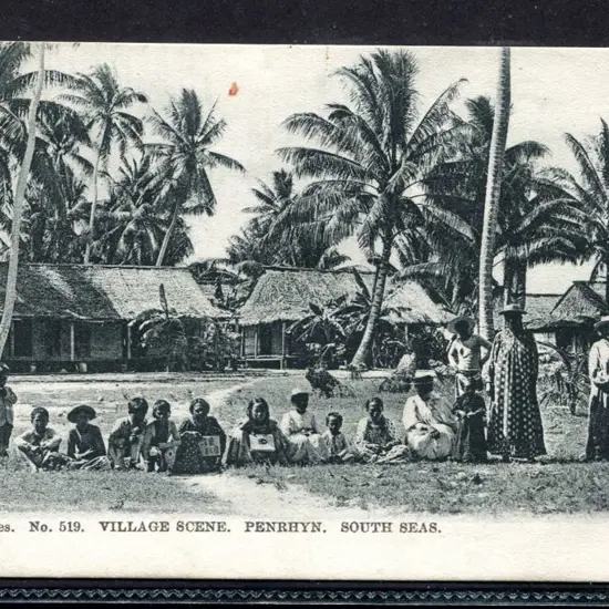 Cook Is-Penrhyn "Village Scene Penrhyn, South ...