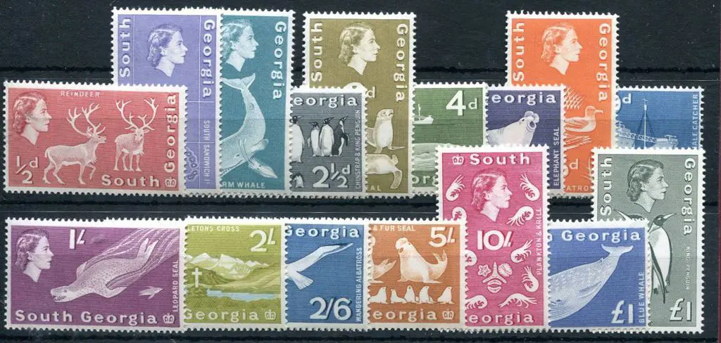 Falkland Island Deps - South Georgia 1963/69 QEII ... Image 1++