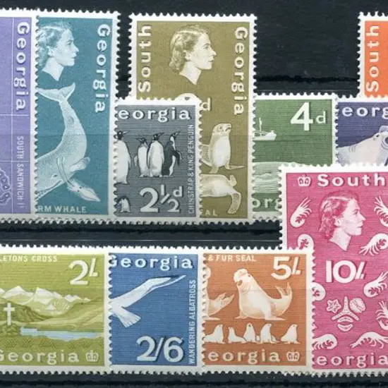 Falkland Island Deps - South Georgia 1963/69 QEII ...