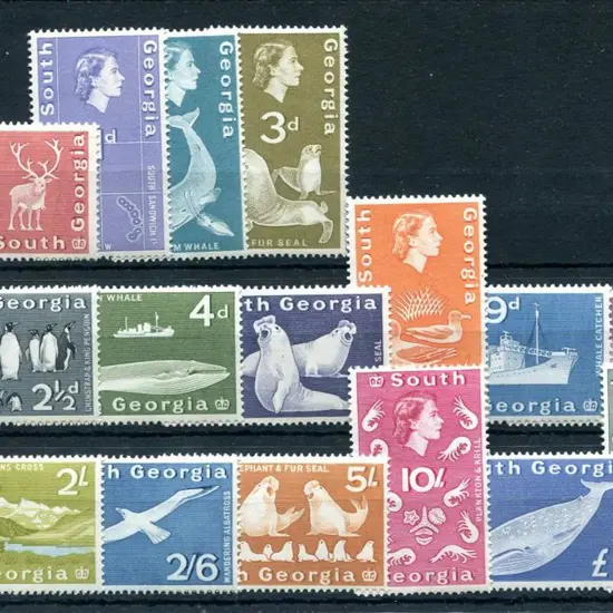 Falkland Island Deps - South Georgia 1963/69 QEII ...