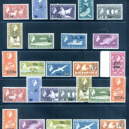 Falkland Island Deps - South Georgia 1977/78 QEII ...