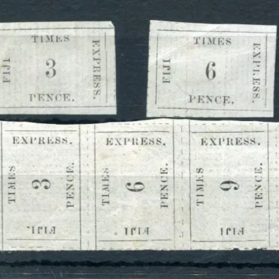 Fiji 1870/71 "Time Express" 1876 imitation made by ...