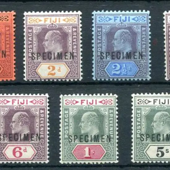 Fiji 1903 ½d to £1 KEVII Crown CA wmk set of 11 ...